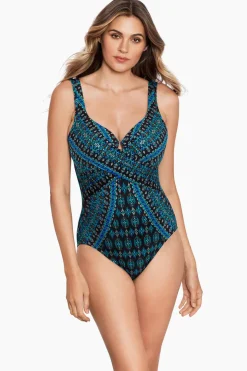 Amarna Criss Cross Escape One Piece Swimsuit