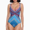Casablanca Criss Cross Escape One Piece Swimsuit