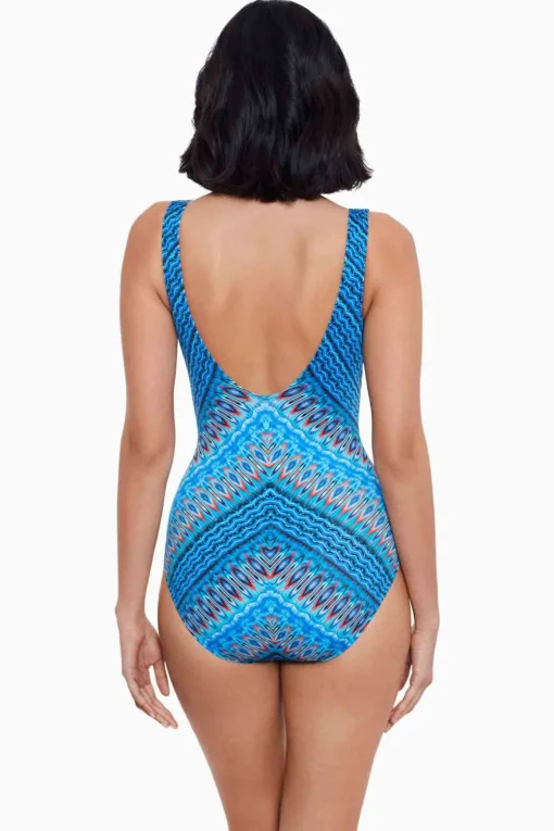 Casablanca Criss Cross Escape One Piece Swimsuit
