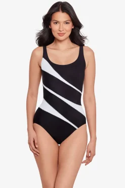 Colorblock Helix One Piece Swimsuit DDD-Cup