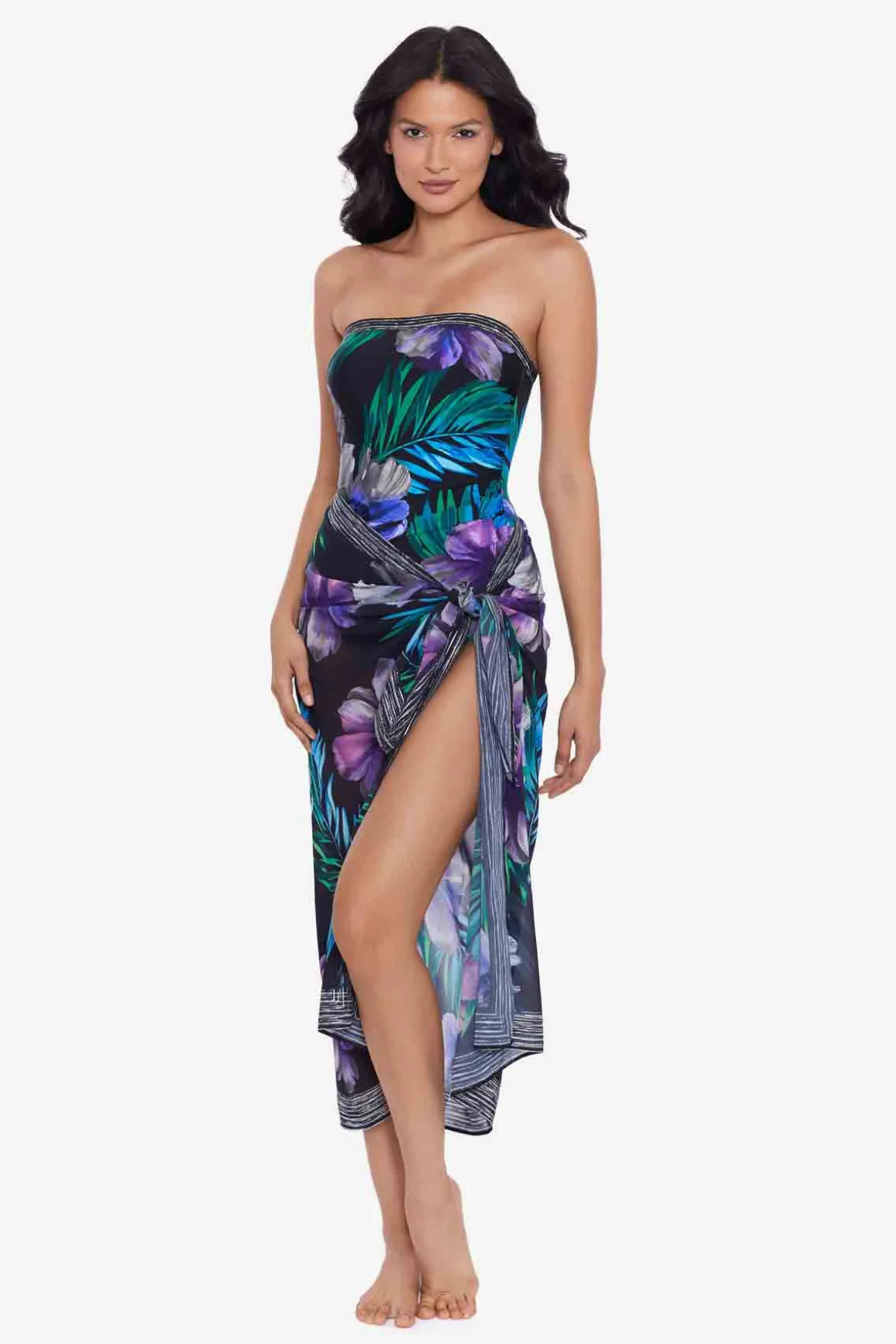 Flora Aura Scarf Pareo Swim Cover Up