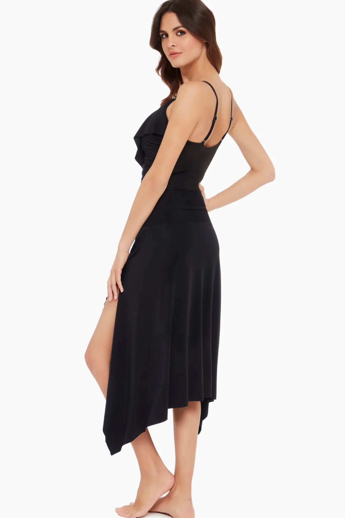 Jersey Handkerchief Convertible Skirt Dress Swim Cover Up