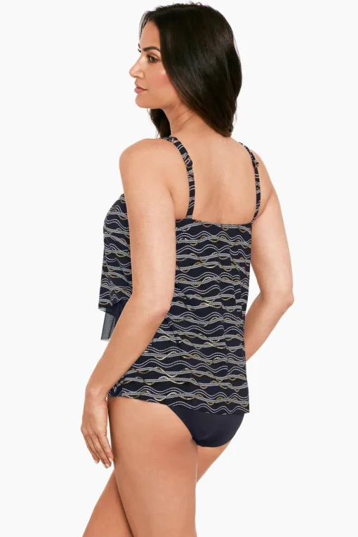 Linked In Mirage Tankini Top DD-Cup