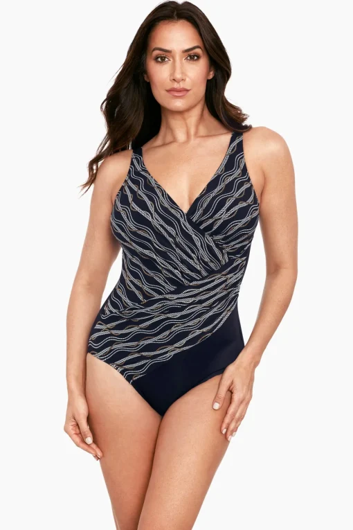 Linked In Oceanus One Piece Swimsuit DD-Cup