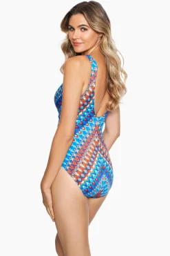 Nepali Criss Cross Escape One Piece Swimsuit