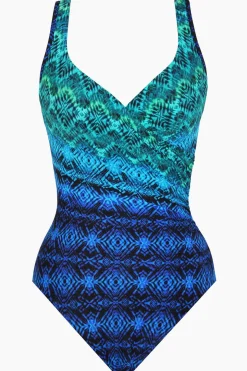 Ocean Ombre It's A Wrap One Piece Swimsuit