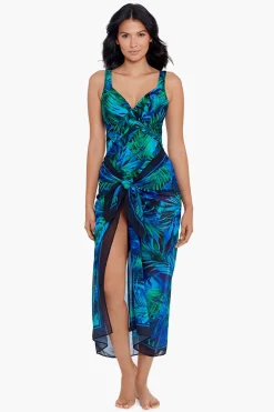 Palm Reeder Scarf Pareo Swim Cover Up