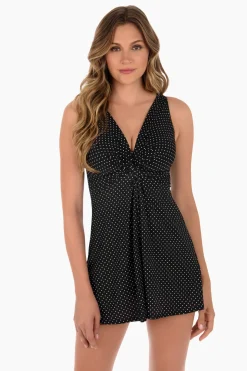 Pin Point Marais One Piece Swim Dress DD-Cup