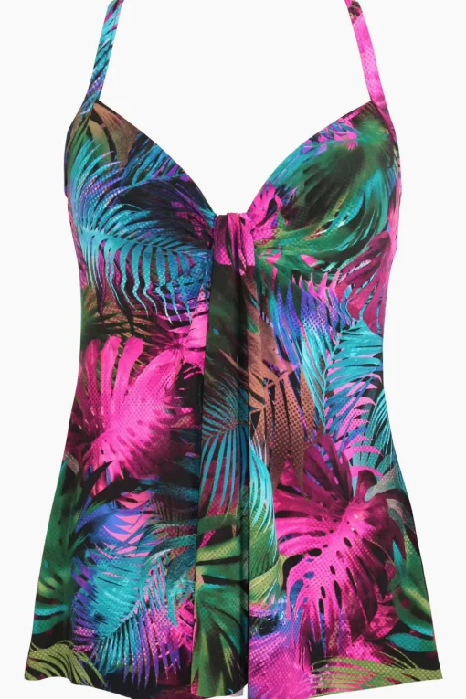 Pixel Palmas Marina Tankini Top