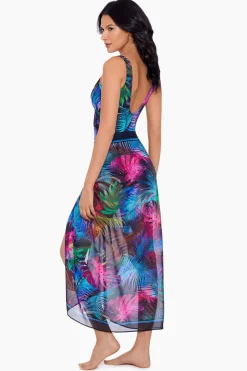 Pixel Palmas Scarf Pareo Swim Cover Up