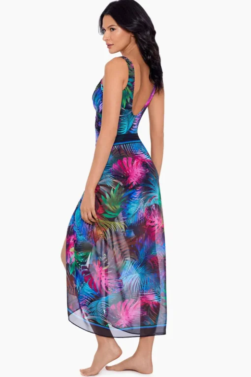 Pixel Palmas Scarf Pareo Swim Cover Up