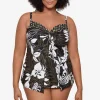 Plus Size Elle Dorado Love Knot Tankini Top