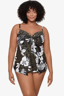 Plus Size Elle Dorado Love Knot Tankini Top