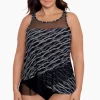 Plus Size Linked In Mirage Tankini Top