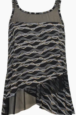 Plus Size Linked In Mirage Tankini Top