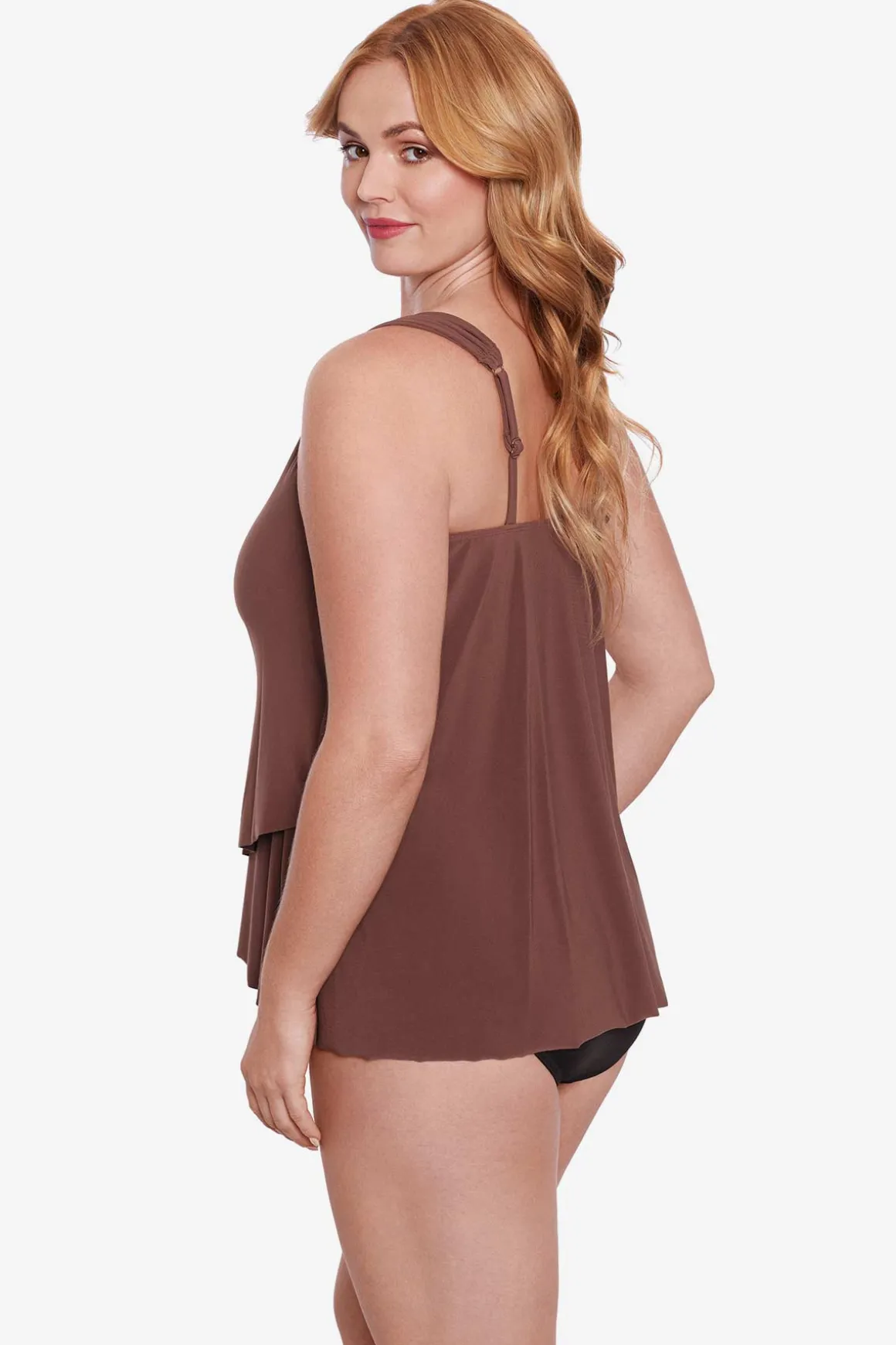 Plus Size Razzle Dazzle Underwire Tankini Top