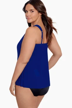 Plus Size Razzle Dazzle Underwire Tankini Top