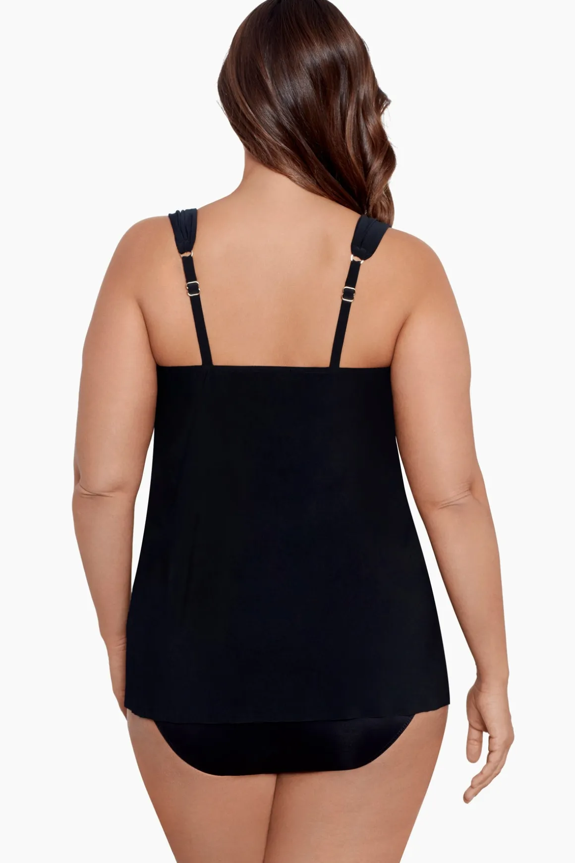 Plus Size Razzle Dazzle Underwire Tankini Top