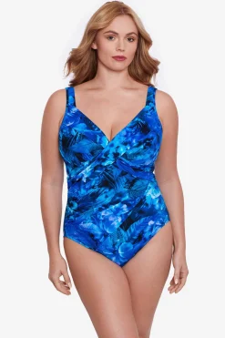 Plus Size Sous Marine Revele One Piece Swimsuit