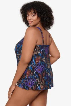 Plus Size Tapiz Dazzle Tankini Top