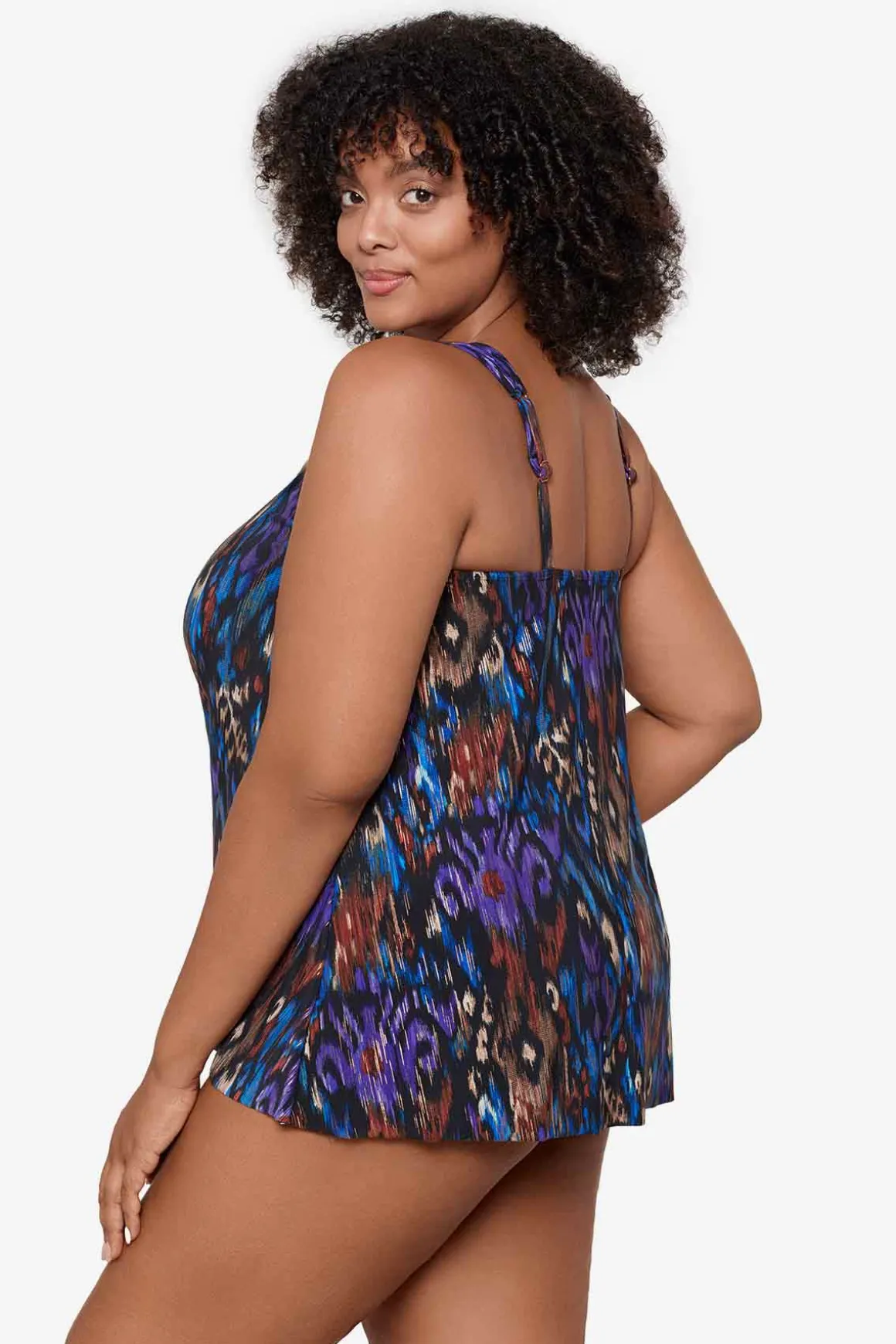 Plus Size Tapiz Dazzle Tankini Top