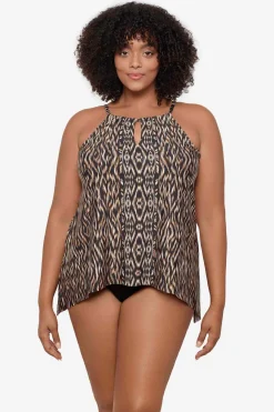 Plus Size Topkapi Peephole Tankini Top