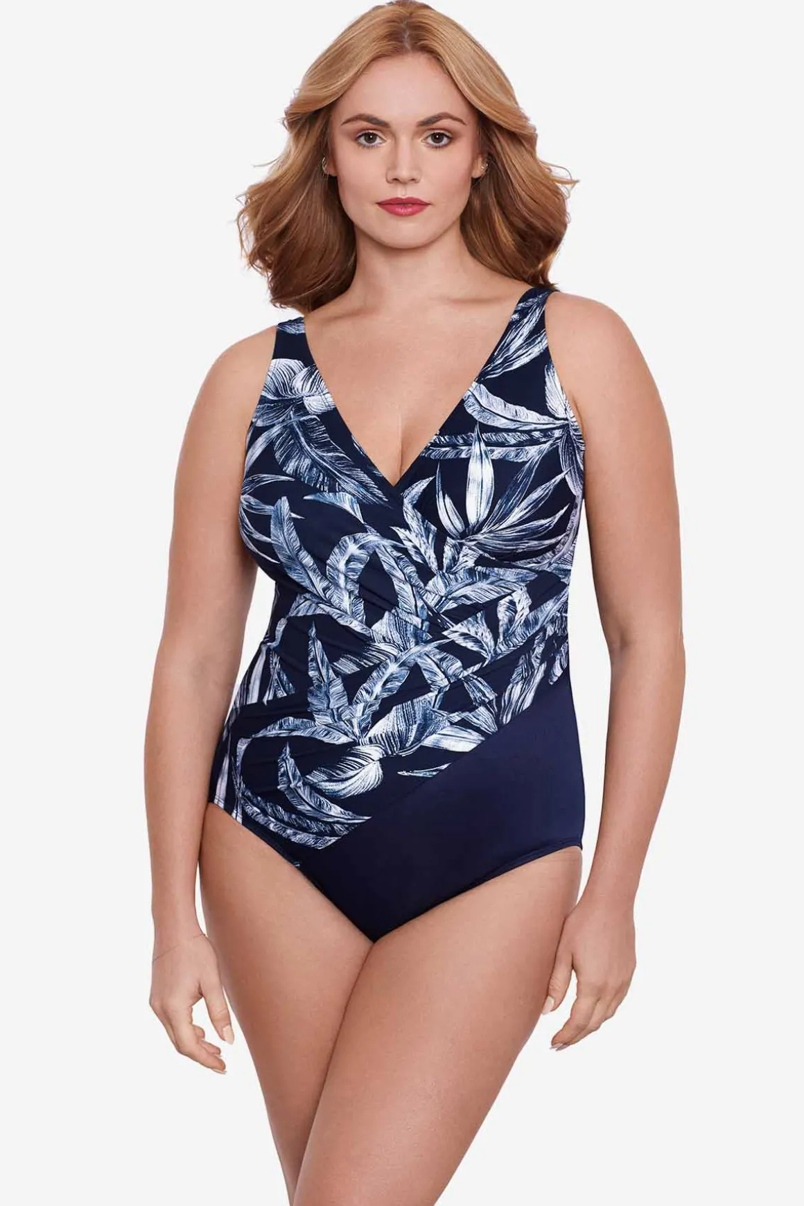 Plus Size Tropica Toile Oceanus One Piece Swimsuit