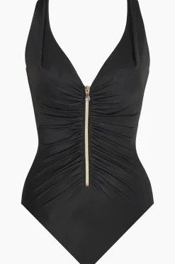 Razzle Dazzle Zipt One Piece Swimsuit