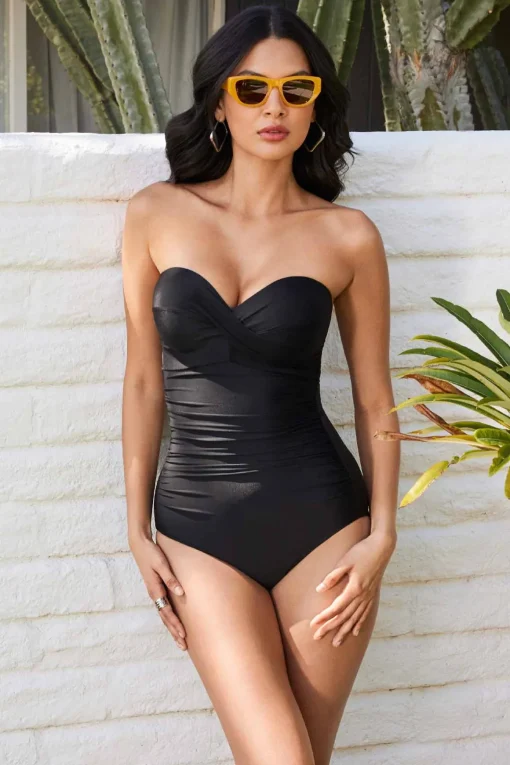 Rock Solid Madrid Bandeau One Piece Swimsuit