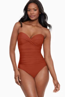 Rock Solid Madrid Bandeau One Piece Swimsuit