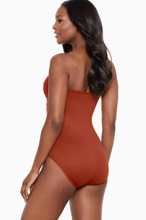 Rock Solid Madrid Bandeau One Piece Swimsuit