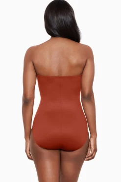 Rock Solid Madrid Bandeau One Piece Swimsuit