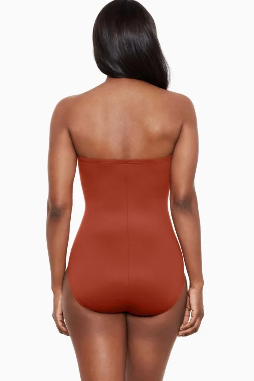 Rock Solid Madrid Bandeau One Piece Swimsuit
