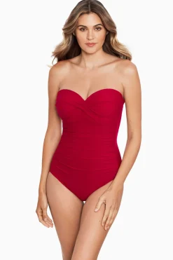 Rock Solid Madrid Bandeau One Piece Swimsuit