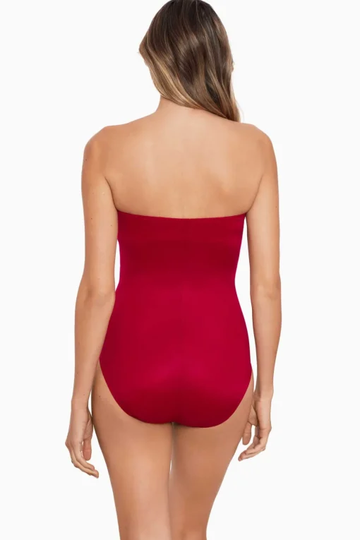 Rock Solid Madrid Bandeau One Piece Swimsuit