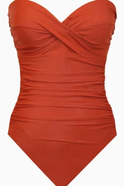 Rock Solid Madrid Bandeau One Piece Swimsuit