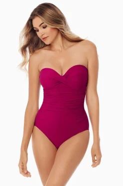 Rock Solid Madrid Bandeau One Piece Swimsuit