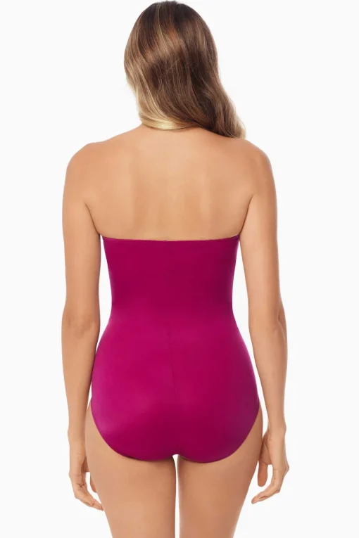 Rock Solid Madrid Bandeau One Piece Swimsuit