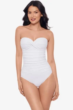 Rock Solid Madrid Bandeau One Piece Swimsuit