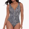 Shore Leave Zipt One Piece Swimsuit