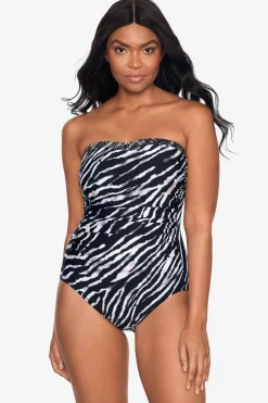 Tigre Sombra Avanti Bandeau Swimsuit