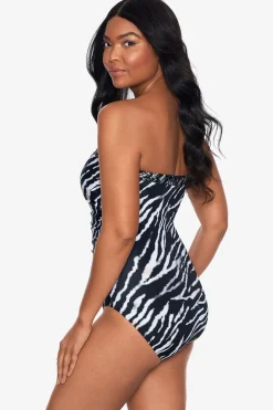 Tigre Sombra Avanti Bandeau Swimsuit