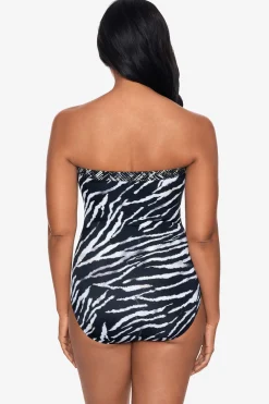 Tigre Sombra Avanti Bandeau Swimsuit